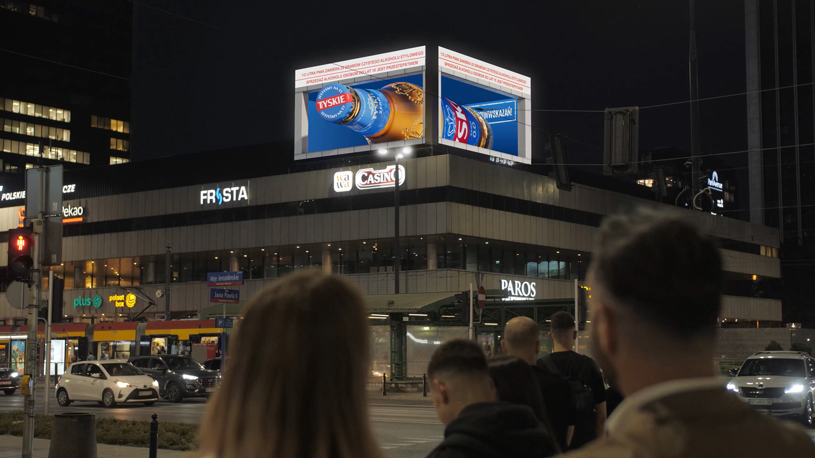 Kompania Piwowarska łączy reklamę 3D DOOH z kampanią kontekstową