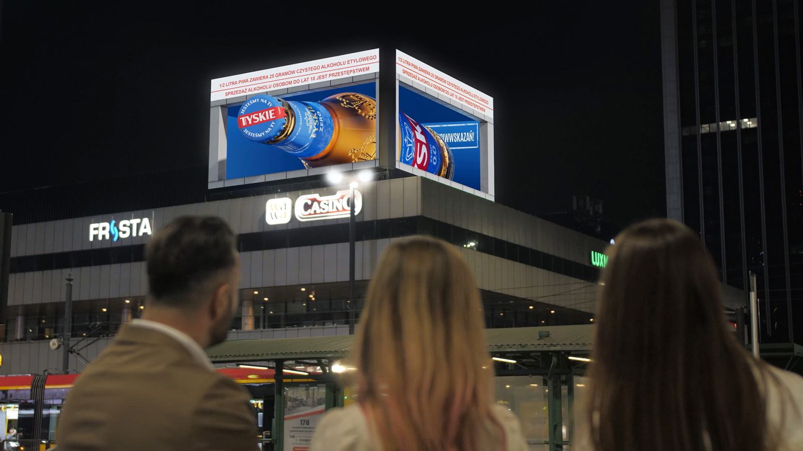 Billboard-3D-reklama-DOOH-telebim-TYSKIE