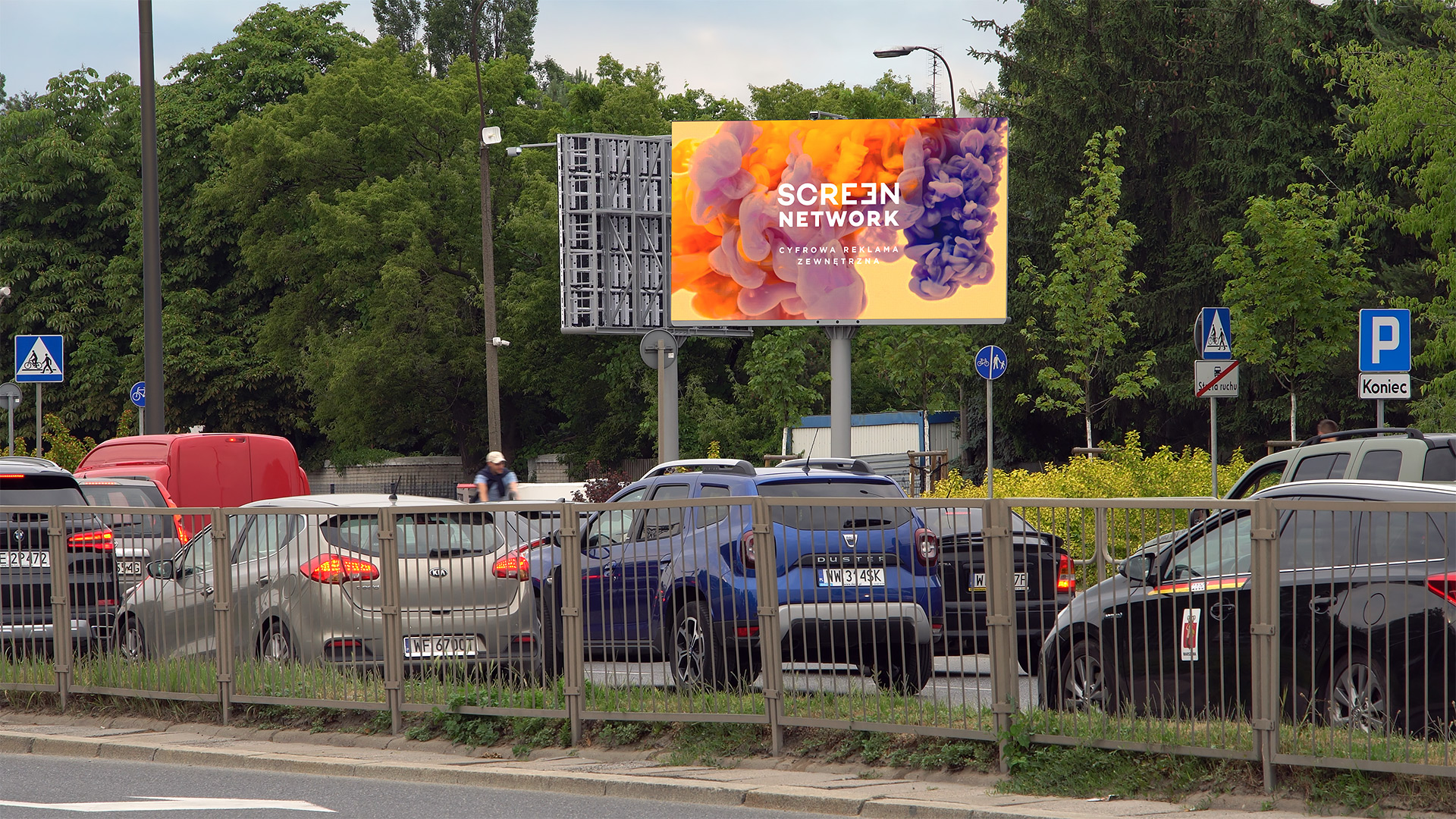 Telebim Warszawa, Jagiellońska - Białołęka - ekran reklamowy LED