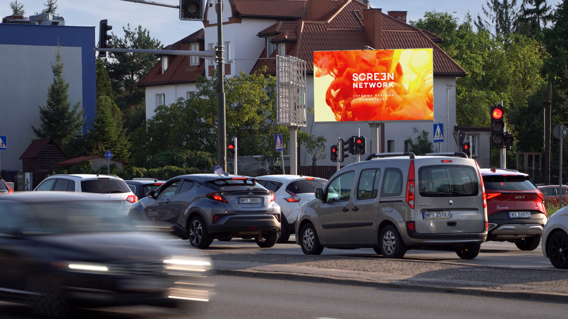 Reklama-Warszawa-ekran-Puławska-482-kierunek-Piaseczno Screen Network