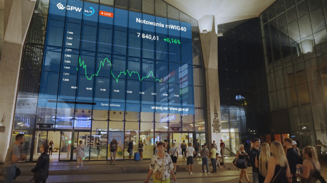 GPW – notowania na żywo na ekranach w całym kraju